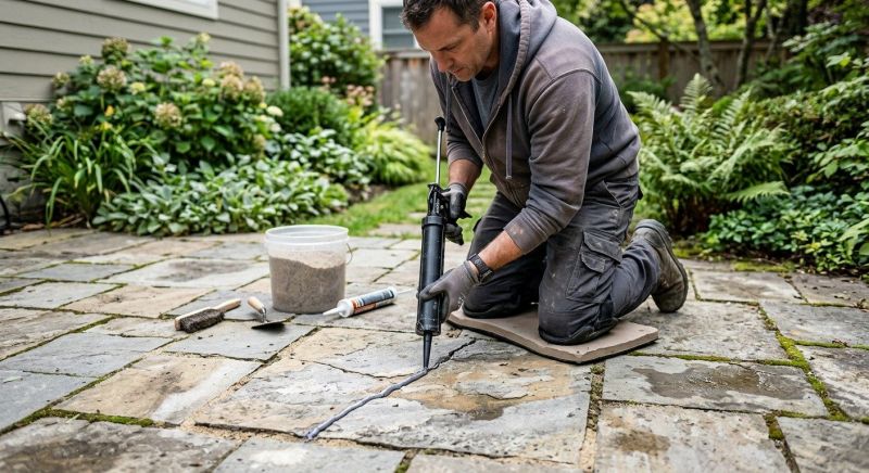 Limestone Patio Installation in Fairfield County, CT